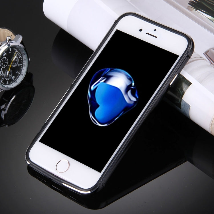 For iPhone 8 Plus & 7 Plus   TPU + Aluminum Alloy Bumper Frame