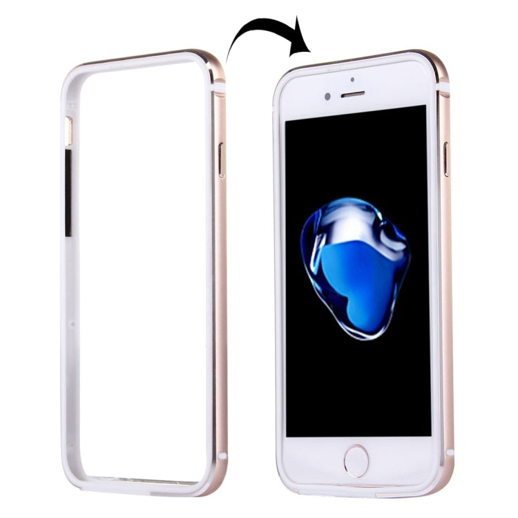 For iPhone 8 Plus & 7 Plus   TPU + Aluminum Alloy Bumper Frame