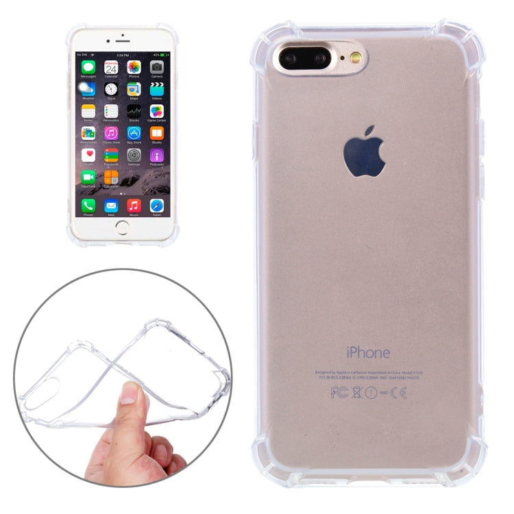 For iPhone 8 Plus & 7 Plus   Shock-resistant Cushion TPU Protective Case, For 8P & 7P