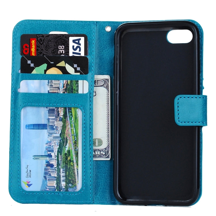 For iPhone 8 Plus & 7 Plus   Crazy Horse Texture Horizontal Flip Leather Case with Magnetic Buckle & Holder & Card Slots & Wallet & Photo Frame, For 8P & 7P
