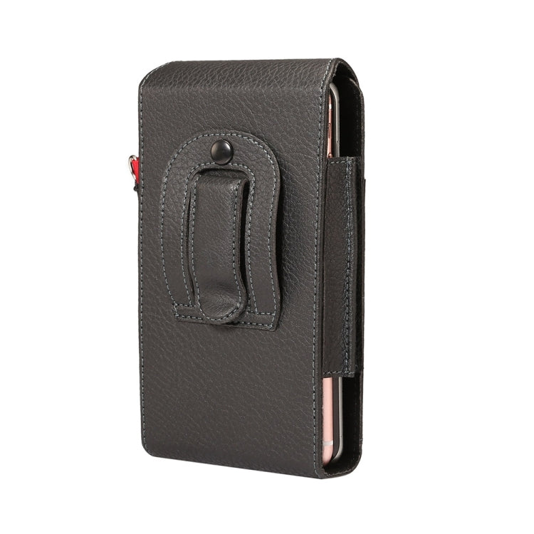 Universal Litchi Texture Vertical Flip Upright Lattice PU Leather Case / Waist Bag with Back Splint & Card Slots & Lanyard for iPhone 8 Plus & 7 Plus  , Galaxy Note 8 / S8 Plus / S9+, Huawei Mate 8, For 6.0 inch and Below Phones