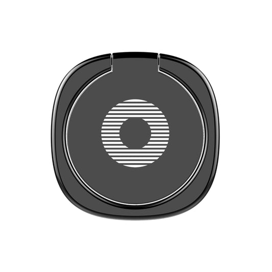 Sleek silver metal ring holder with built-in iron sheet, compatible with iPhone Samsung and Android devices