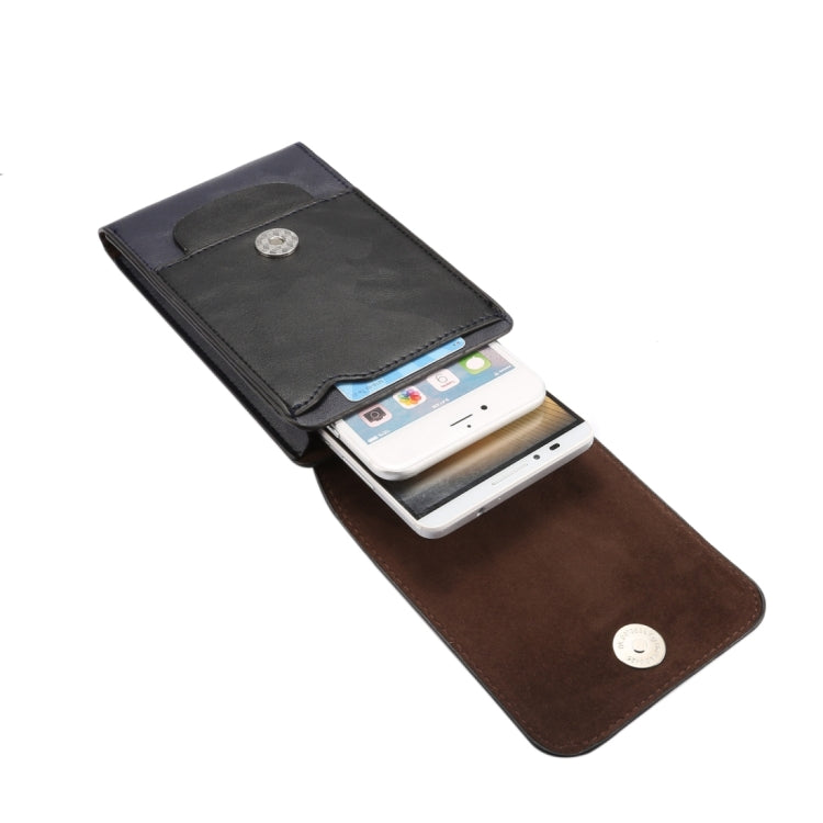 6.3 inch and Below Universal Crazy Horse Texture 3 Pouches Vertical Flip Leather Case with Belt Hole & Climbing Buckle for Galaxy Note 8, Sony, Huawei, Meizu, Lenovo, ASUS, Cubot, Oneplus, Oukitel, Xiaomi, DOOGEE, Vkworld, and other Smartphones