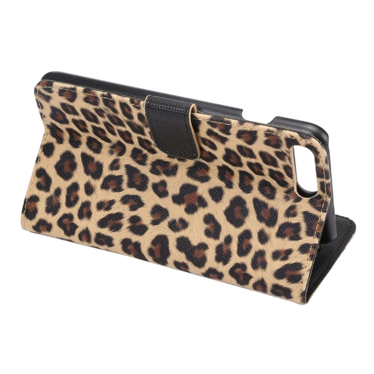 For iPhone 8 Plus & 7 Plus   Leopard Texture Horizontal Flip Leather Case with Holder & Card Slots & Wallet