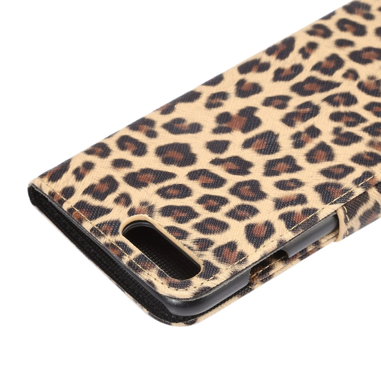 For iPhone 8 Plus & 7 Plus   Leopard Texture Horizontal Flip Leather Case with Holder & Card Slots & Wallet