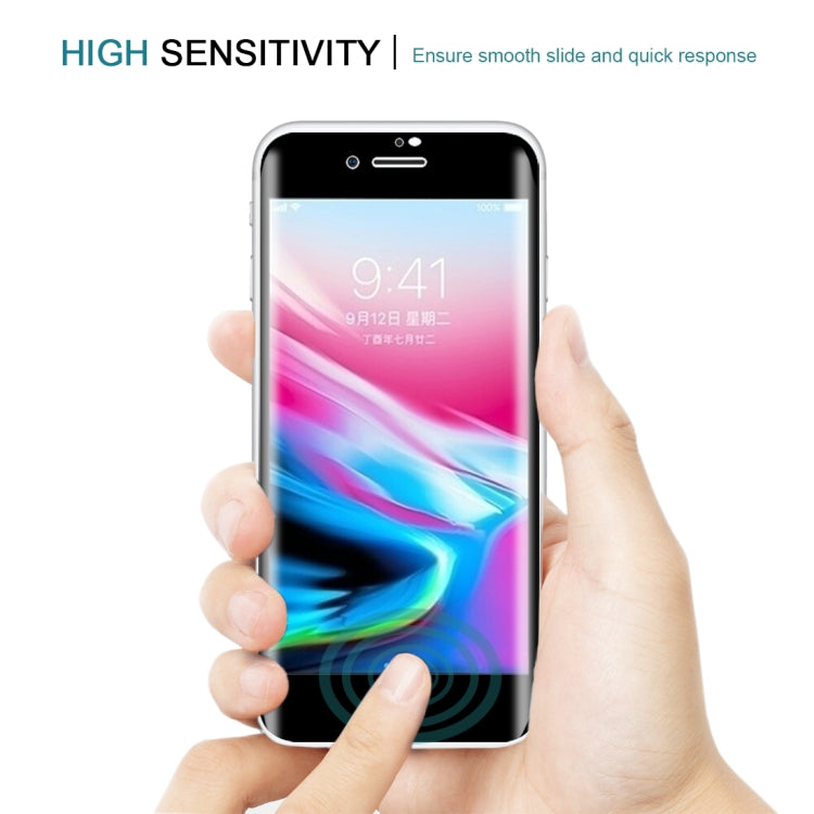 For iPhone SE 2020 / 8 / 7  0.3mm 9H Surface Hardness 4D Curved Full Screen Tempered Glass Screen Protector, For iPhone SE 2020 / 8 / 7(1 PC)