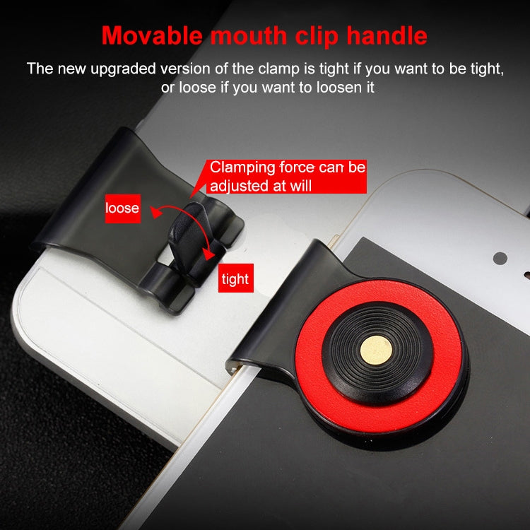 A9 Direct Mobile Clip Games Joystick Artifact Hand Travel Button Sucker with Ring Holder for iPhone, Android Phone, Tablet, A9 Gold, A9 REd, A9 Silver