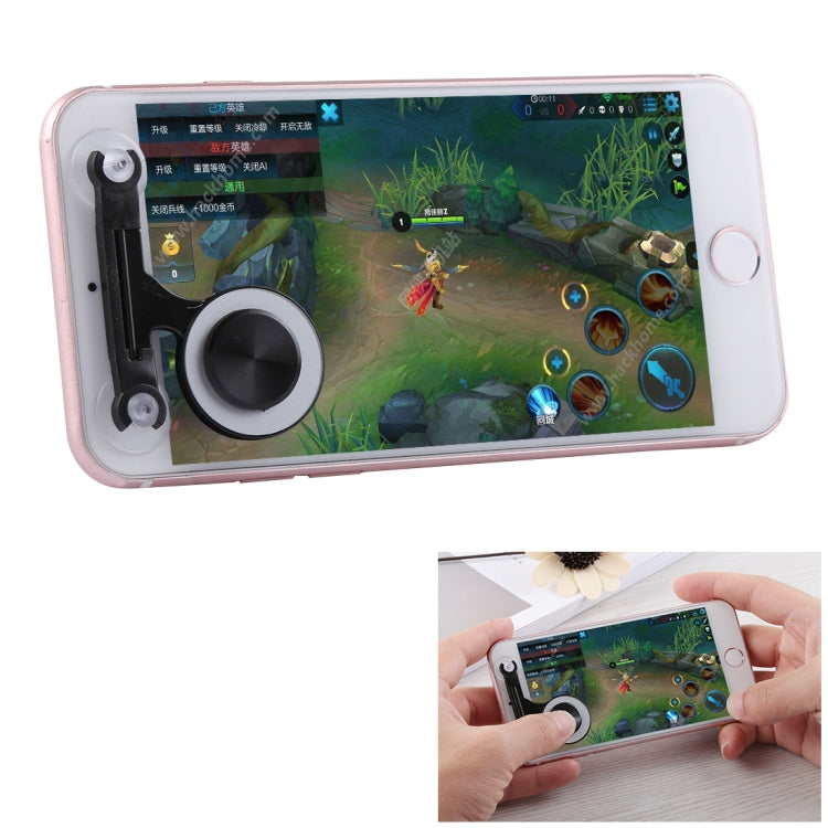 Q9 Direct Mobile Games Joystick Artifact Hand Travel Button Sucker for iPhone, Android Phone, Tablet, Q9 Gold, Q9 Red, Q9 White