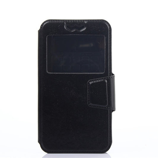 Silicone sliding universal leather case for 5.5 inch phones with protective grip design