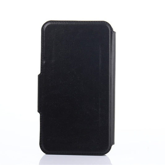 Premium leather and silicone hybrid phone case featuring smooth sliding mechanism