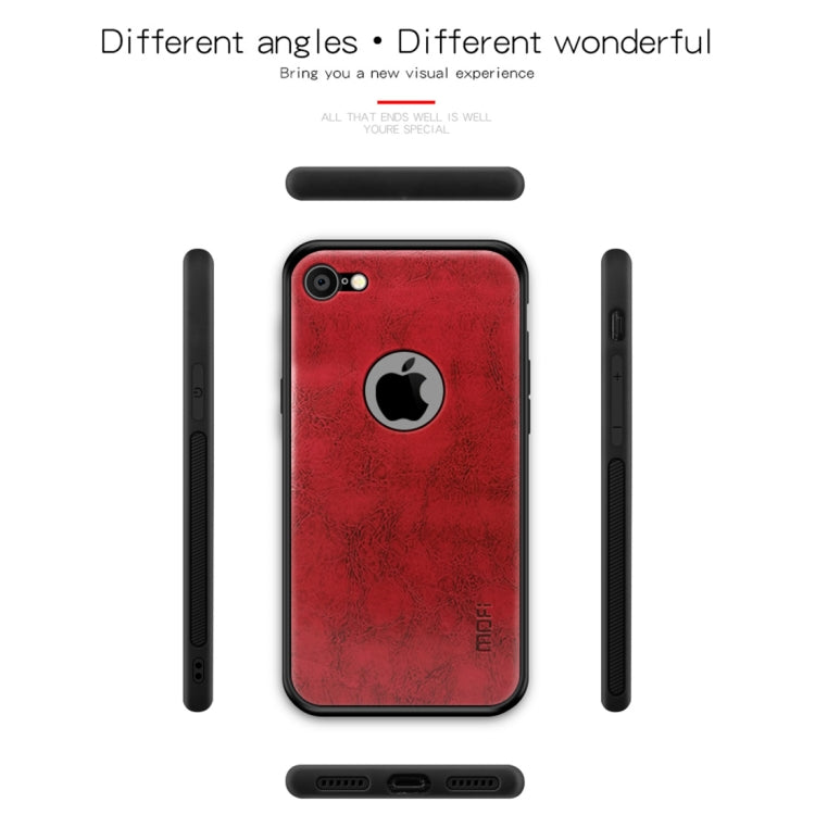 MOFI Shockproof PC+TPU+PU Leather Protective Back Case for iPhone 8