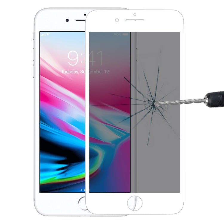9H 6D Anti-peep Tempered Glass Film for iPhone SE 2022 / 2020 / 8 / 7, For iPhone SE 2022 / 2020 / 8 / 7(Black), For iPhone 7(White)
