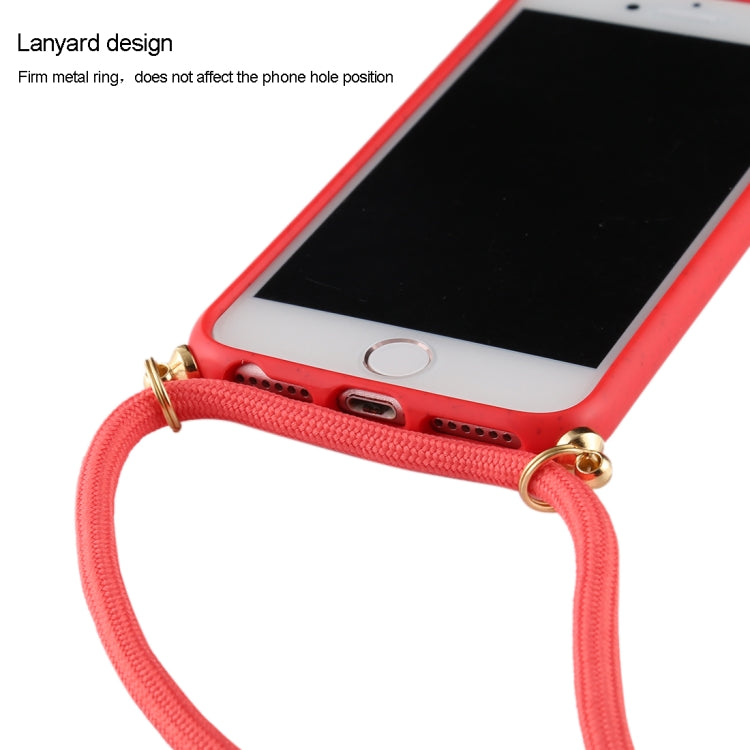 For iPhone 8 / 7 TPU Anti-Fall Mobile Phone Case With Lanyard, For iPhone SE 2022 / SE 2020 / 8 / 7