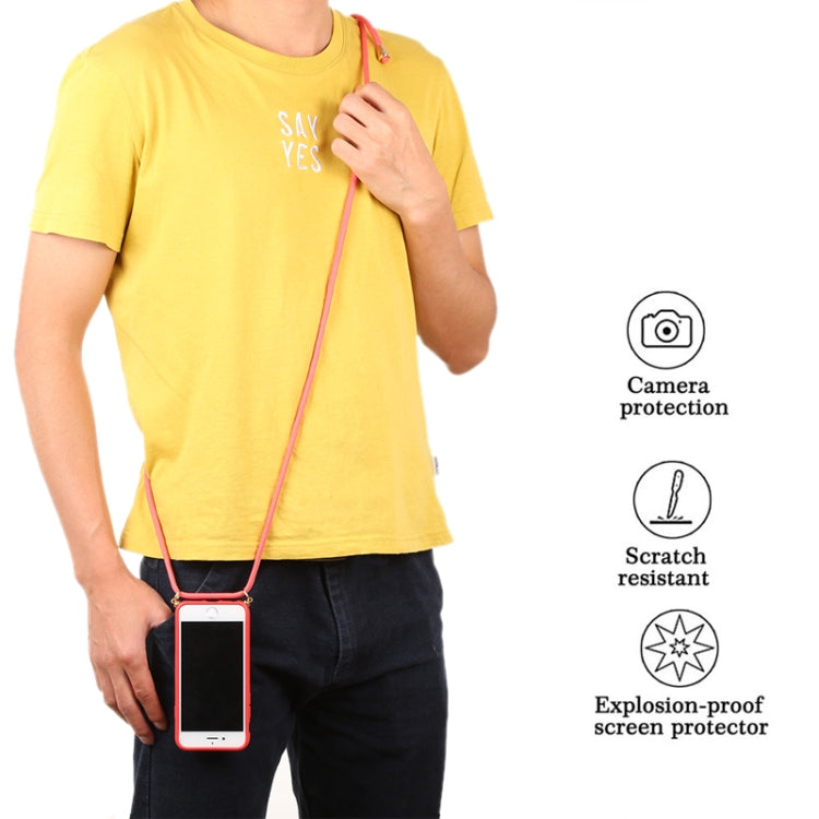 For iPhone 8 / 7 TPU Anti-Fall Mobile Phone Case With Lanyard, For iPhone SE 2022 / SE 2020 / 8 / 7