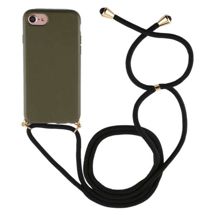 For iPhone 8 / 7 TPU Anti-Fall Mobile Phone Case With Lanyard, For iPhone SE 2022 / SE 2020 / 8 / 7