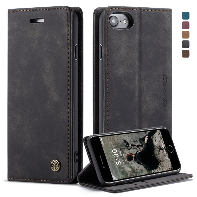 CaseMe-013 Multifunctional Retro Frosted Horizontal Flip Leather Case for iPhone 7 / 8, with Card Slot & Holder & Wallet, For iPhone 7 / 8