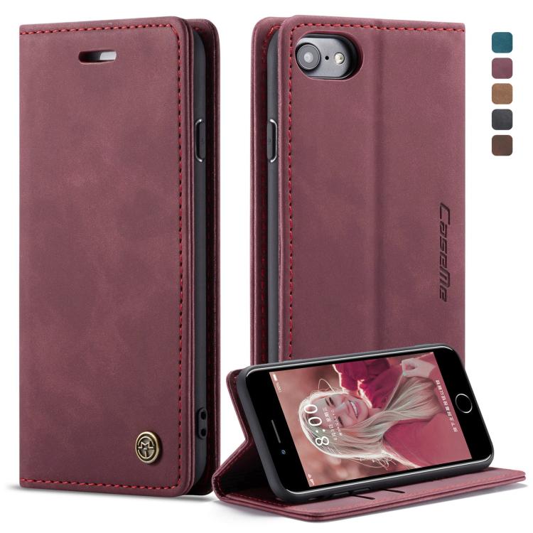 CaseMe-013 Multifunctional Retro Frosted Horizontal Flip Leather Case for iPhone 7 / 8, with Card Slot & Holder & Wallet, For iPhone 7 / 8