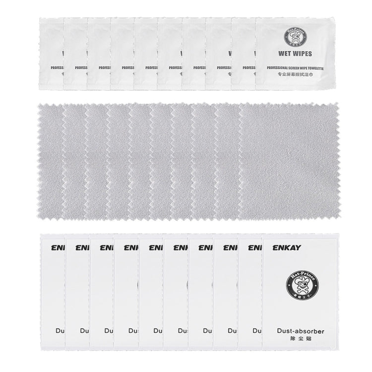 Lot de 10 films protecteurs d'écran incurvés ENKAY en verre trempé 2,5D pour iPhone 8 et 7, dureté 9H, 0,26 mm, pour modèles 8 et 7 (10 pièces)