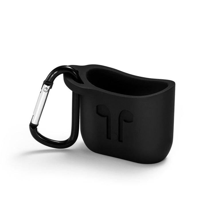 Étui de protection en silicone pour écouteurs sans fil Bluetooth portables, anti-perte et anti-chute, avec crochet, pour Apple AirPods 1/2