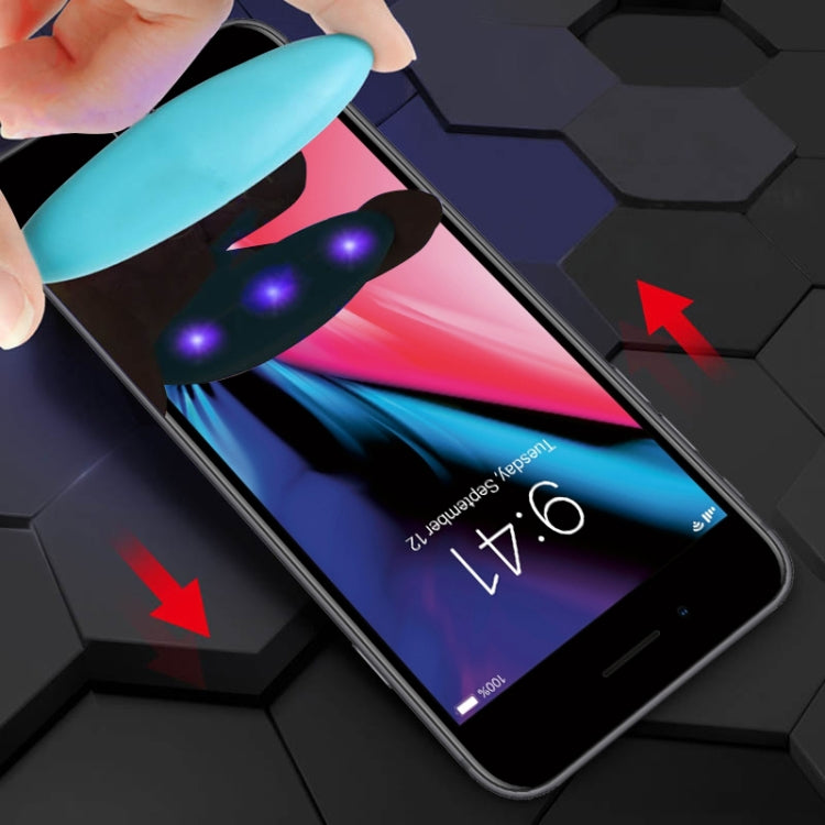 For iPhone 6 / 7 / 8 UV Liquid Curved Full Glue Full Screen Tempered Glass Film