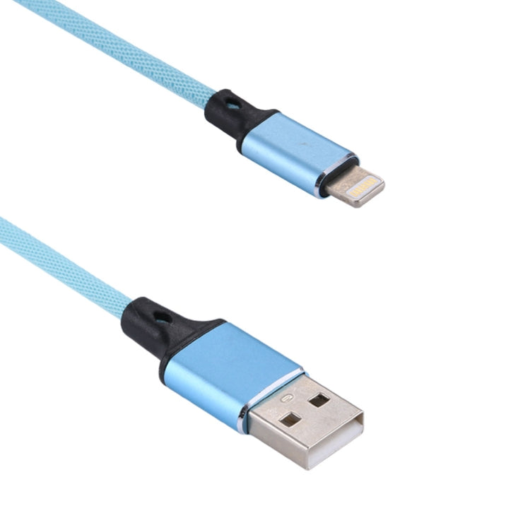 Câble de chargement et de synchronisation de données USB vers 8 broches en nylon tressé, 1 m, 2 A, noir, rose, gris, bleu, rouge et blanc