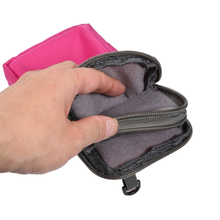 Multi-function Casual Sport Mobile Phone Double Zipper Waist Pack Diagonal Bag for 6.9 Inch or Below Smartphones