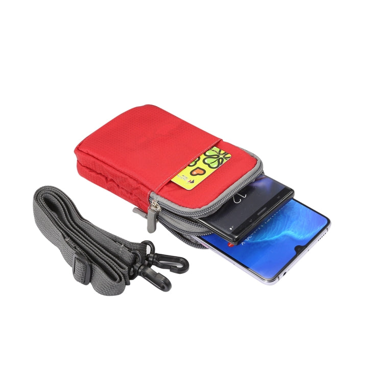 Sac banane multifonction décontracté pour téléphone portable, double fermeture éclair, diagonale, pour smartphones de 6,9 ​​pouces ou moins