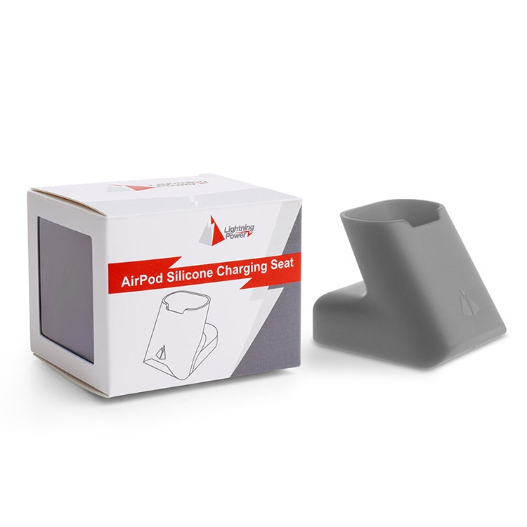 For Apple AirPods Creative Wireless Bluetooth Earphone Silicone Charging Box Charging Seat (Earphone is not Included), Size: 5.1*5.4*6.7cm