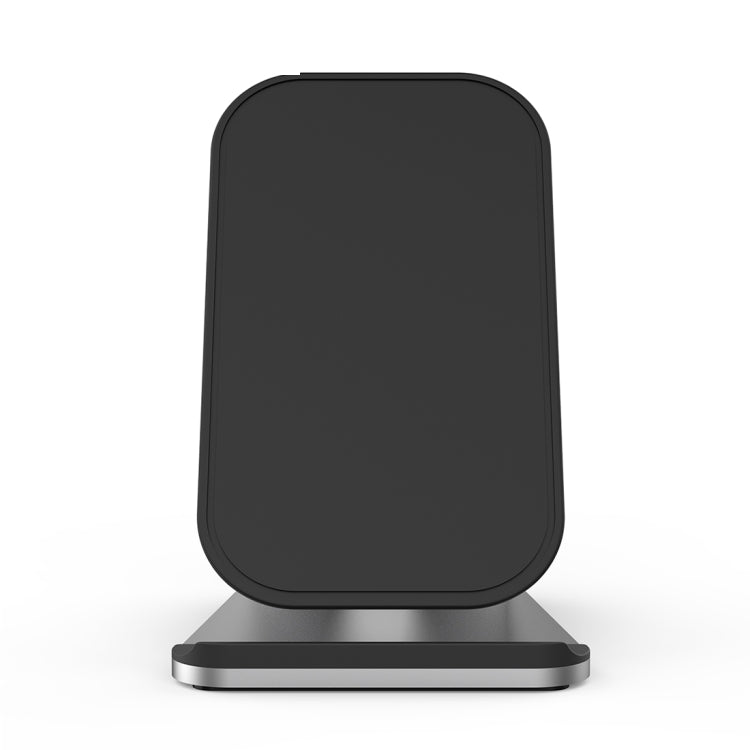 HAMTOD M5 15W Intelligent Dual Coil Design Qi Standard Holder Wireless Charger with Indicator Light, Support Fast Charging