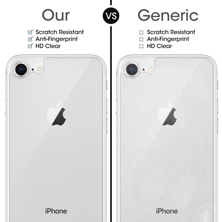 For iPhone 8 & 7 0.3mm 9H Surface Hardness 2.5D Curved Edge Explosion-proof Premium Tempered Glass Back Screen Protector