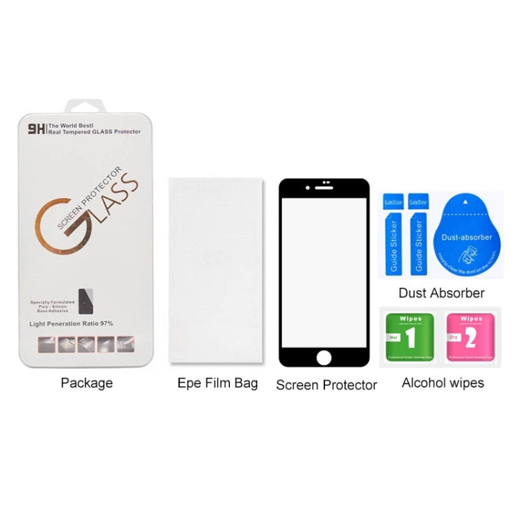 For iPhone 8 / 7 0.3mm 9H Surface Hardness  Curved Full Screen Tempered Glass Screen Protector, For iPhone 8 & 7(1 PC)