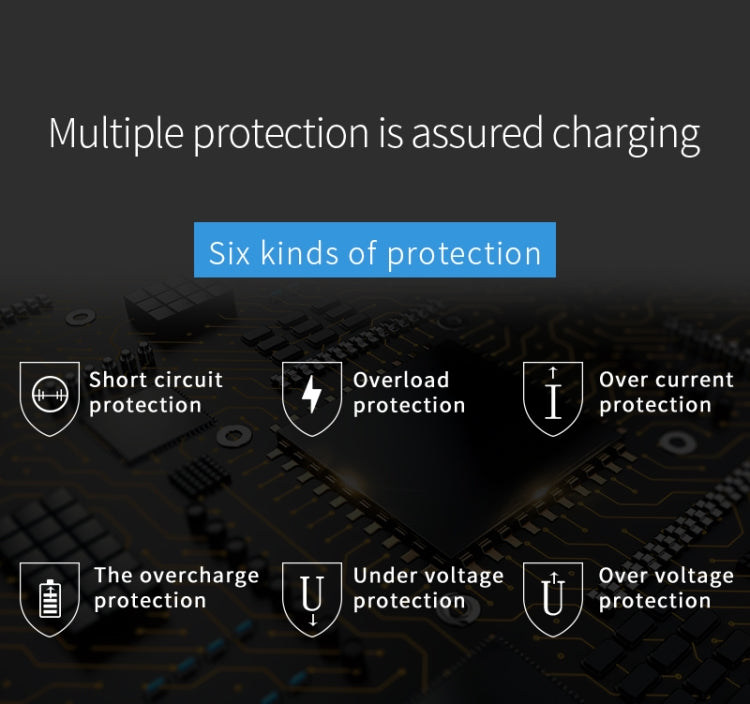 Chargeur multifonction CDA33Q 40 W QC 3.0 USB + 3 ports USB + ports USB-C / Type-C avec écran LED, prise US, prise US