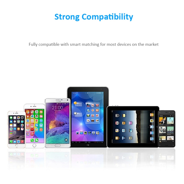 50W 6 USB Ports + 2 USB-C / Type-C Ports + Wireless Charging Multi-function Charger with LED Display & Detachable Bezel, EU Plug, EU Plug