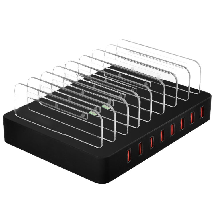 X6 96W 2.4A 8 USB Ports Smart Charger with Detachable Bezel, US Plug, US Plug Black, US Plug White