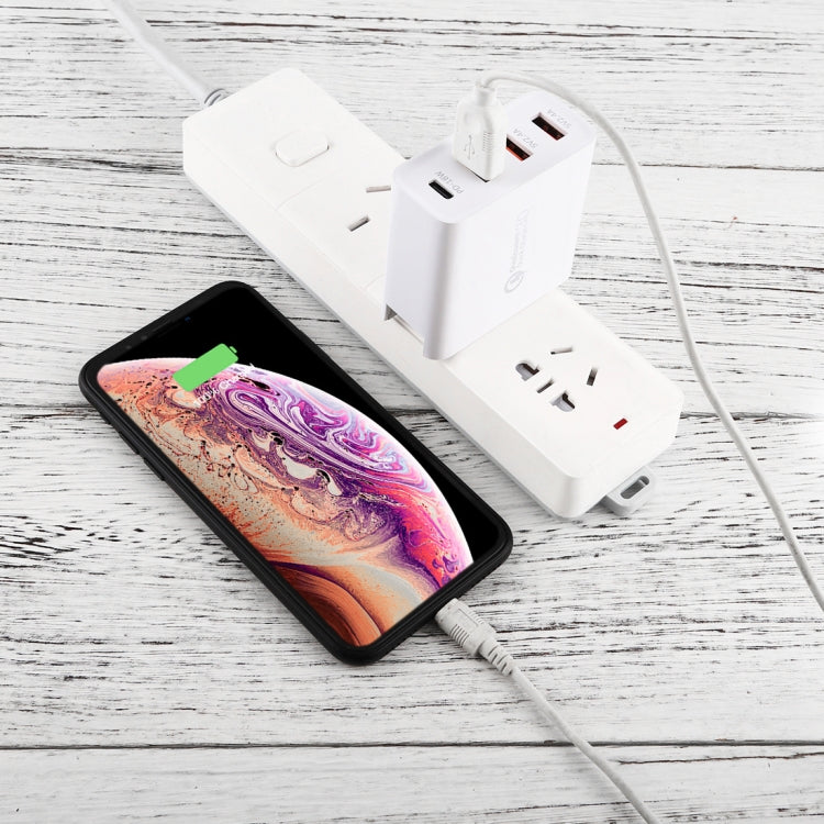 A3 PD 18W USB-C / Type-C + QC3.0 USB + Dual USB Interface Travel Charger Set, US Plug / EU Plug / UK Plug