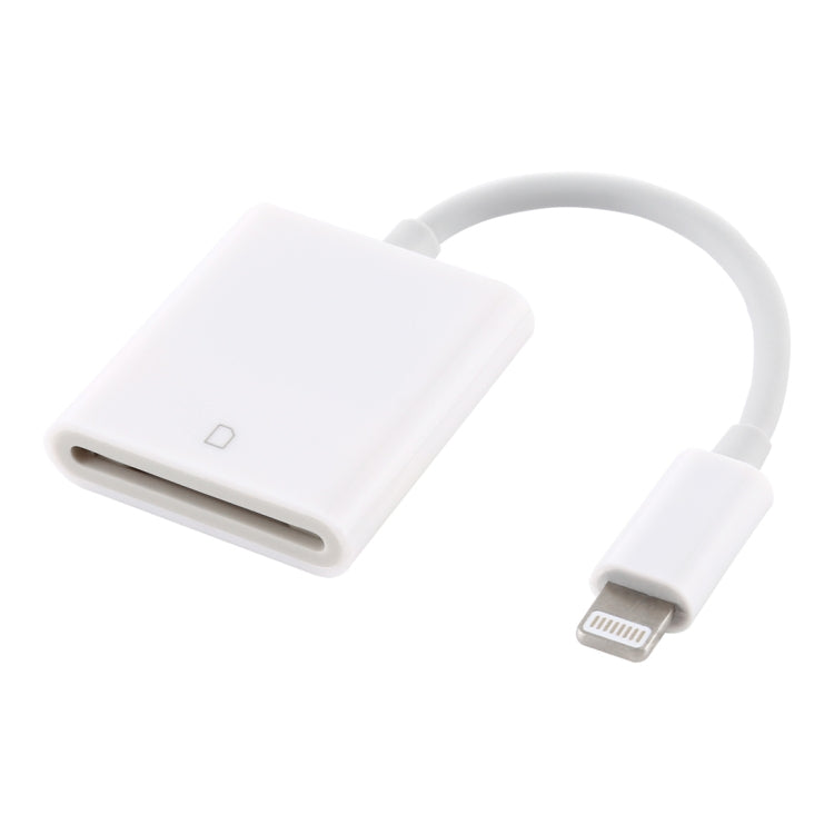 Adaptateur NK105 8 broches vers lecteur de carte SD, compatible avec iOS 9.1 et versions ultérieures.