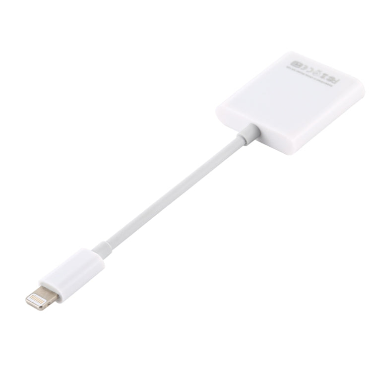 Adaptateur NK105 8 broches vers lecteur de carte SD, compatible avec iOS 9.1 et versions ultérieures.