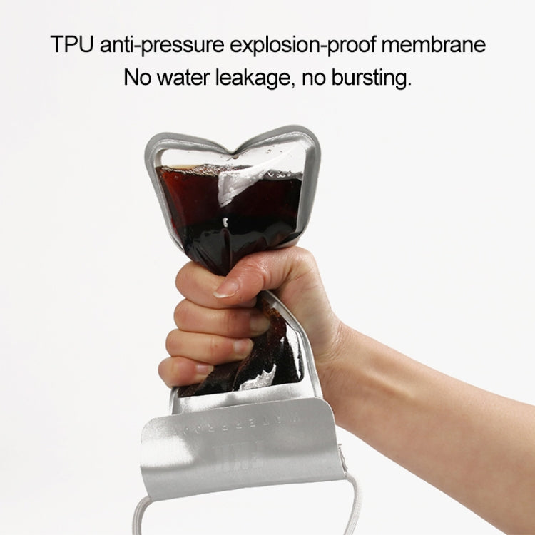 Outdoor Diving Swimming Mobile Phone Touch Screen Waterproof Bag for 6 to 7 Inch Mobile Phone