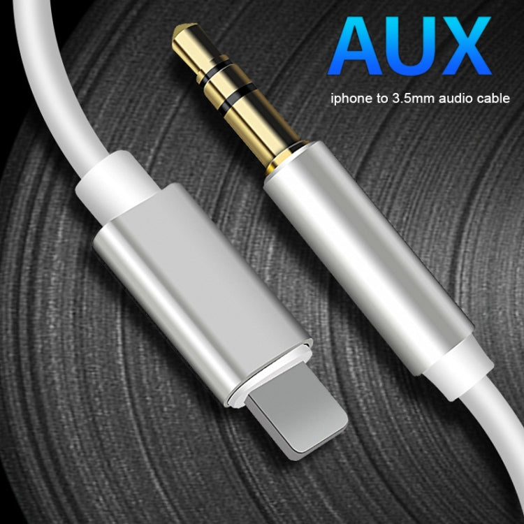 8 Pin to 3.5mm AUX Audio Adapter Cable, Length: 1m