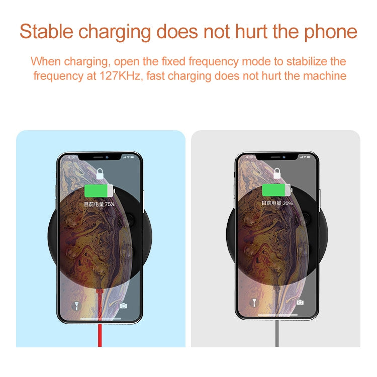 10W Portable Suction Cup Mobile Phone Fast Charging Wireless Charger, Length: 1.5m, 10W