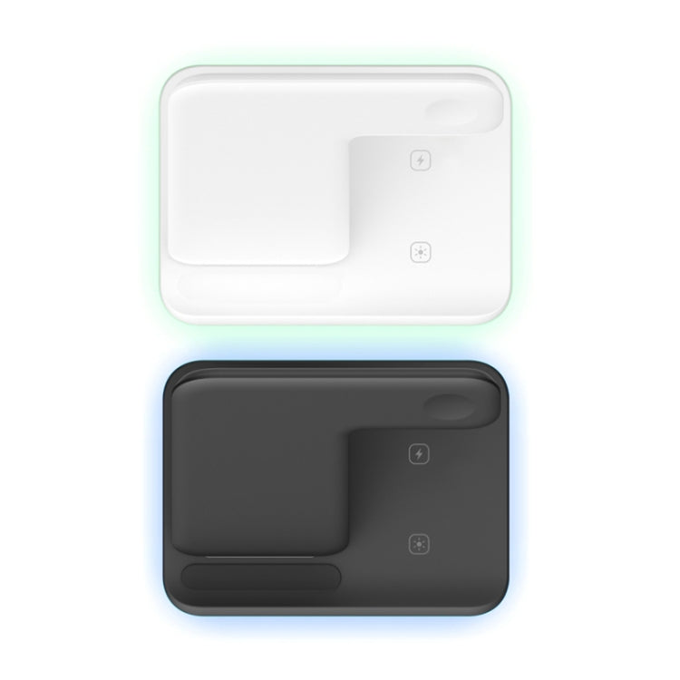 Chargeur sans fil magnétique vertical QI Z5A pour téléphones portables, montres Apple et AirPods, Samsung Galaxy Buds et Huawei Free Buds, avec anneau lumineux tactile, Z5A