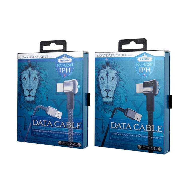 REMAX RC-024i Sury Leyo Series 1.2m 2.4A USB to 8 Pin Data Cable for iPhone, iPad