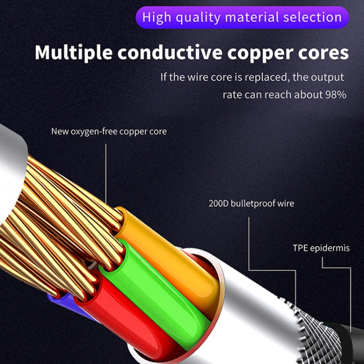 Type-C / USB-C to 8 Pin PD Angle Head Magnetic Charging Data Cable