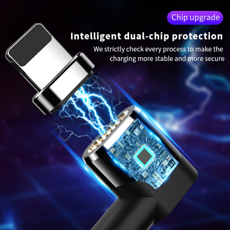 Type-C / USB-C to 8 Pin PD Angle Head Magnetic Charging Data Cable