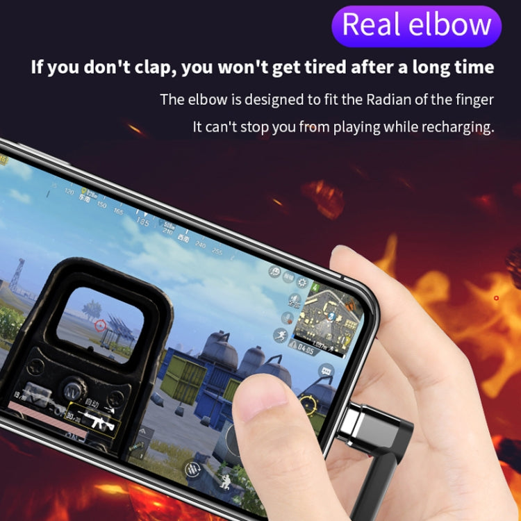 Type-C / USB-C to 8 Pin PD Angle Head Magnetic Charging Data Cable