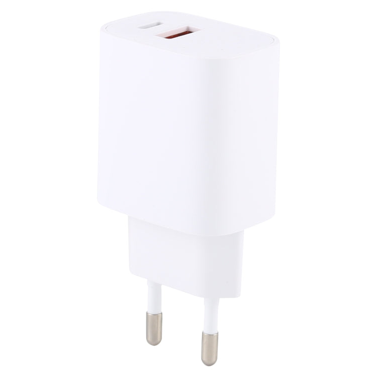 T085 20W USB + Type-C Fast Charging Travel Power Adapter, EU Plug, IP8G0711EU, IP8G0711US