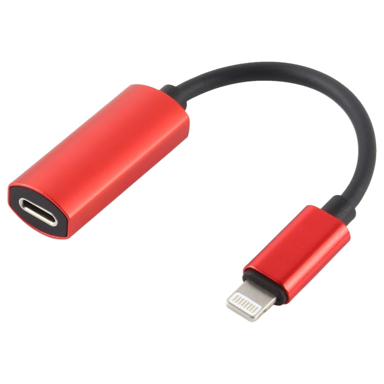 2 in 1 8 Pin Male to Dual 8 Pin Female Charging and Listening to Music Audio Earphone Adapter, Compatible with All IOS Systems