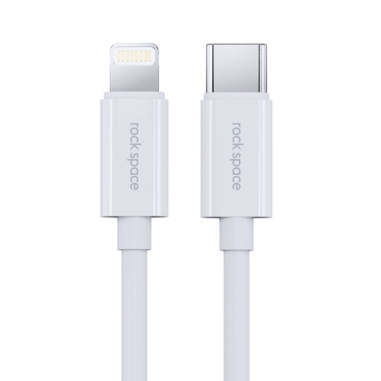 ROCK Space Z19 PD  20W 3A USB-C / Type-C to 8 Pin Fast Charging TPE Data Cable, Cable Length: 1m, Z19