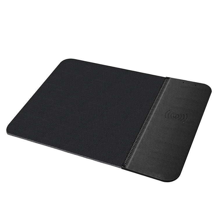 Tapis de souris en caoutchouc avec chargeur sans fil standard QI OJD-36 10 W, dimensions : 26,2 x 19,8 x 0,65 cm