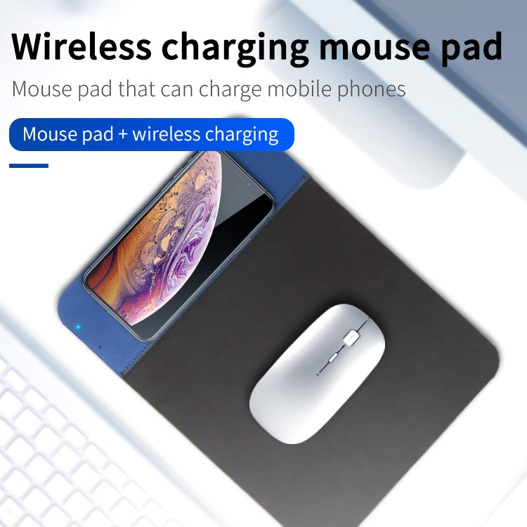 OJD-36 QI Standard 10W Lighting Wireless Charger Rubber Mouse Pad, Size: 26.2 x 19.8 x 0.65cm